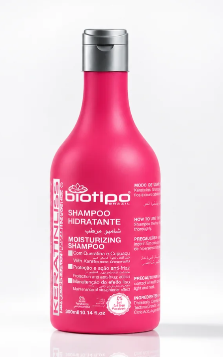 KERATINLISS Shampooing Hydratant Cheveux noirs